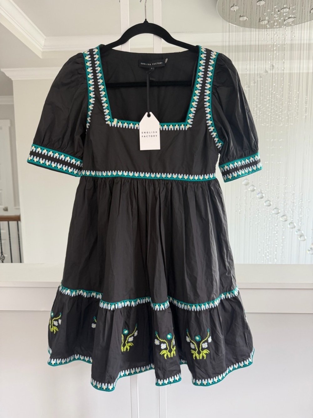 Anthropologie English Factory Embroidered Dress